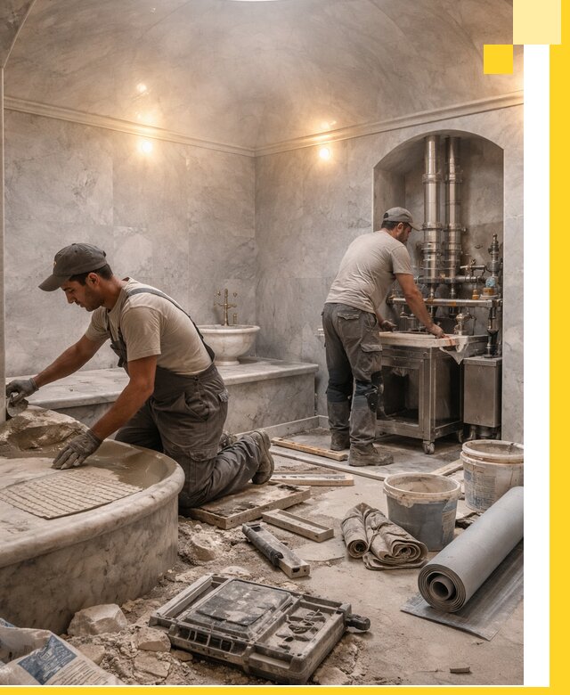 Строительство турецких бань хаммам под ключ в Феодосии