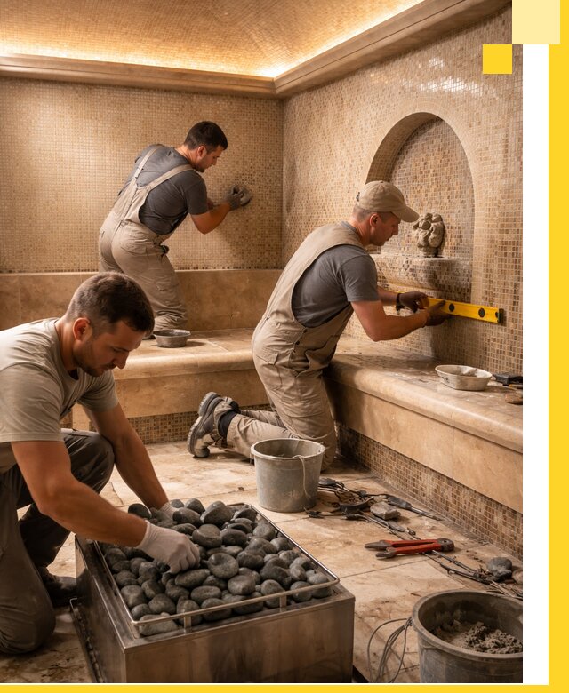 Проектирование и строительство хамама и сауны в Феодосии