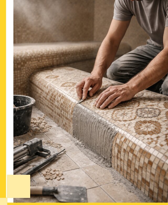 Плитка для хамама под ключ в Феодосии от 3555 р. | ЭриданФдс