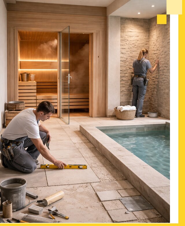 Комплексный дизайн и отделка интерьеров SPA под ключ в Феодосии